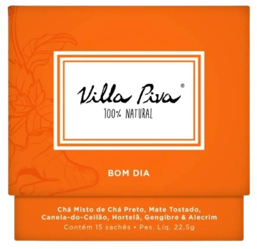 Kit 2x: Chá Misto Bom Dia Villa Piva 15 Sachês