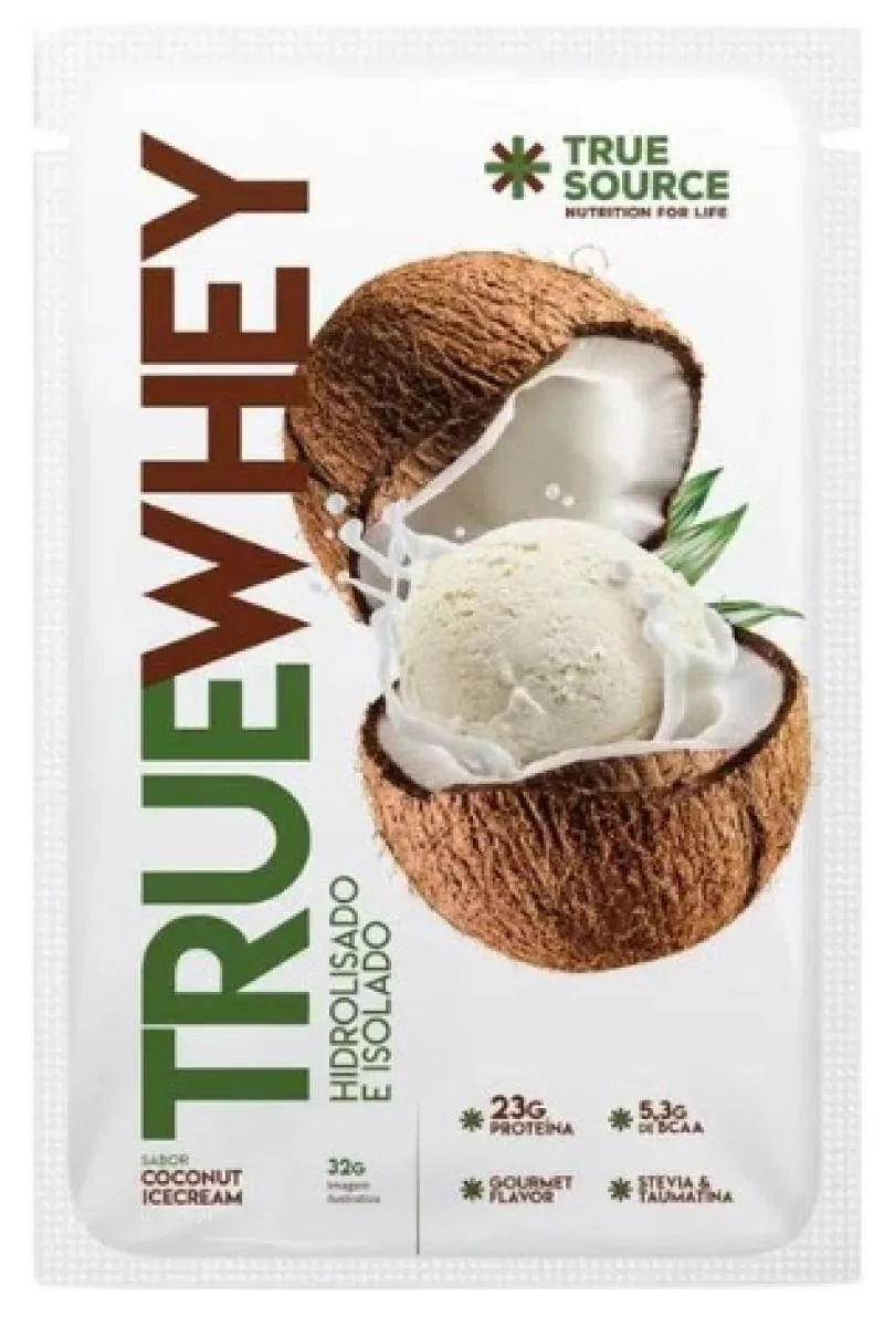Proteína True Whey Coconut Ice Cream Sachê True Source 34g