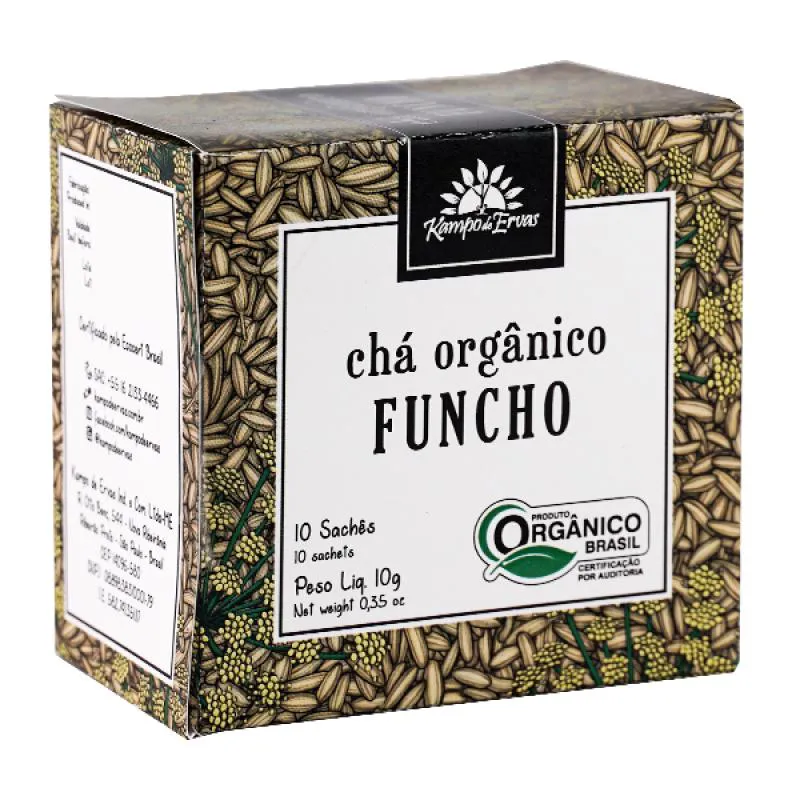 Kit 2x: Chá de Funcho Orgânico Kampo de Ervas 10 Sachês