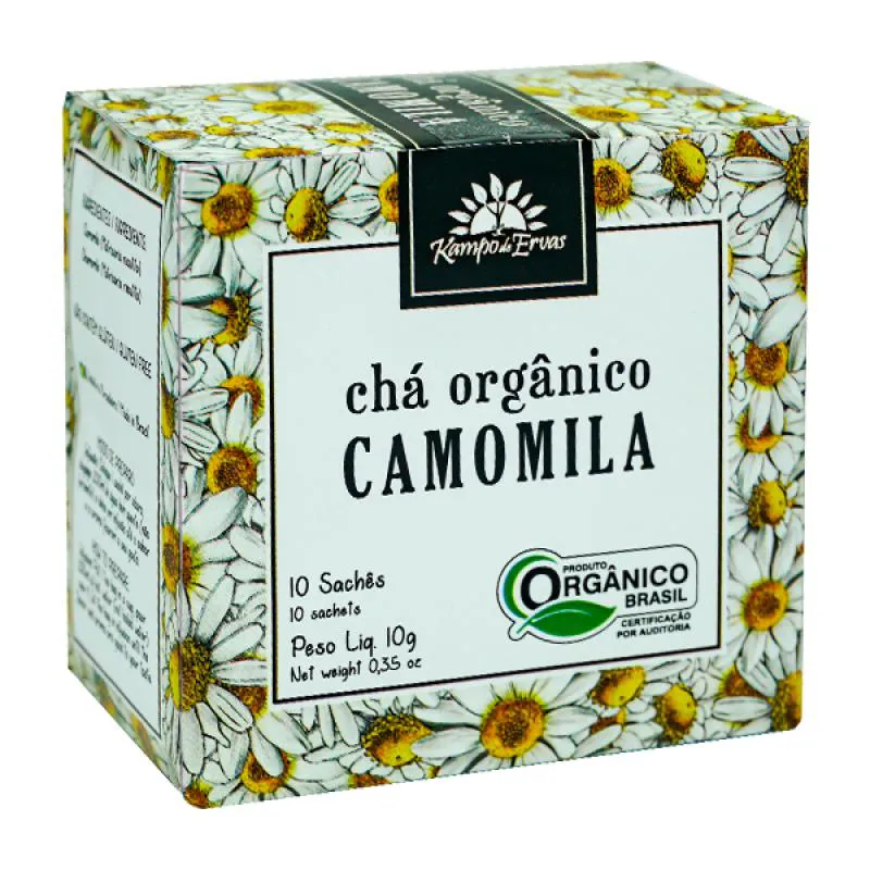 Kit 2x: Chá de Camomila Orgânico Kampo de Ervas 10 Sachês