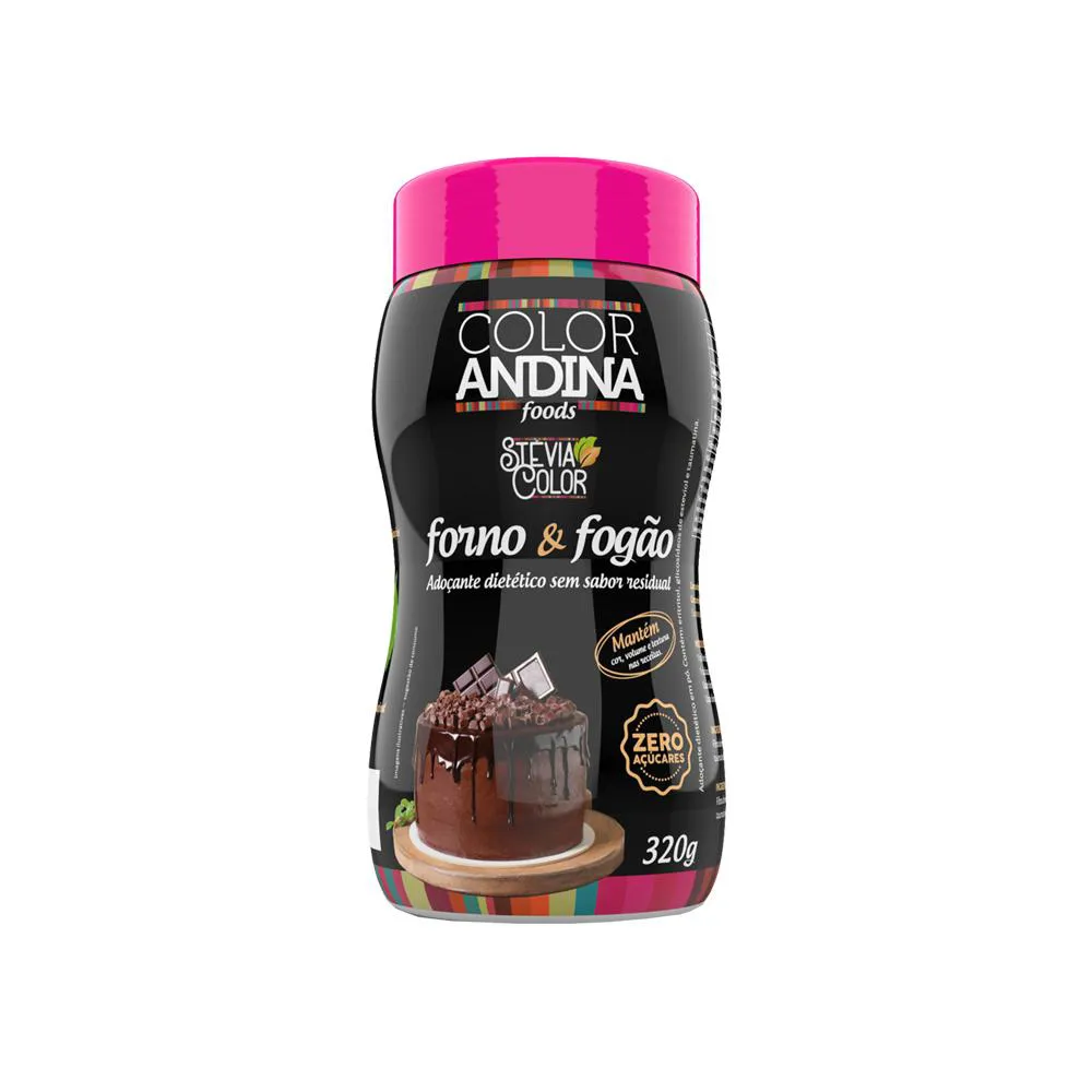 ADOçANTE CULINáRIO STEVIA COLOR  FORNO E FOGãO 320G