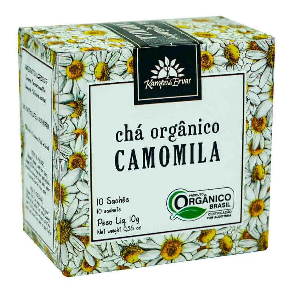 Chá de Camomila Orgânico Kampo de Ervas 10 Sachês