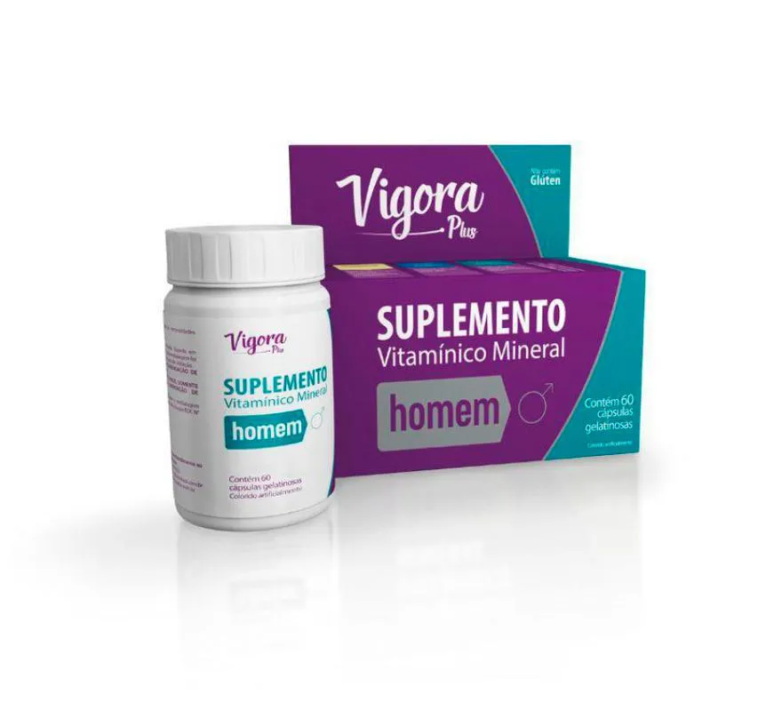 Suplemento Vigora Plus Homem 60cps - Prati