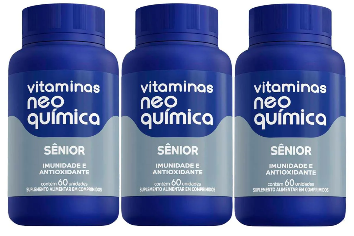 Kit 3 Suplemento Vitamínico Sênior 60 cápsulas - Neo Química