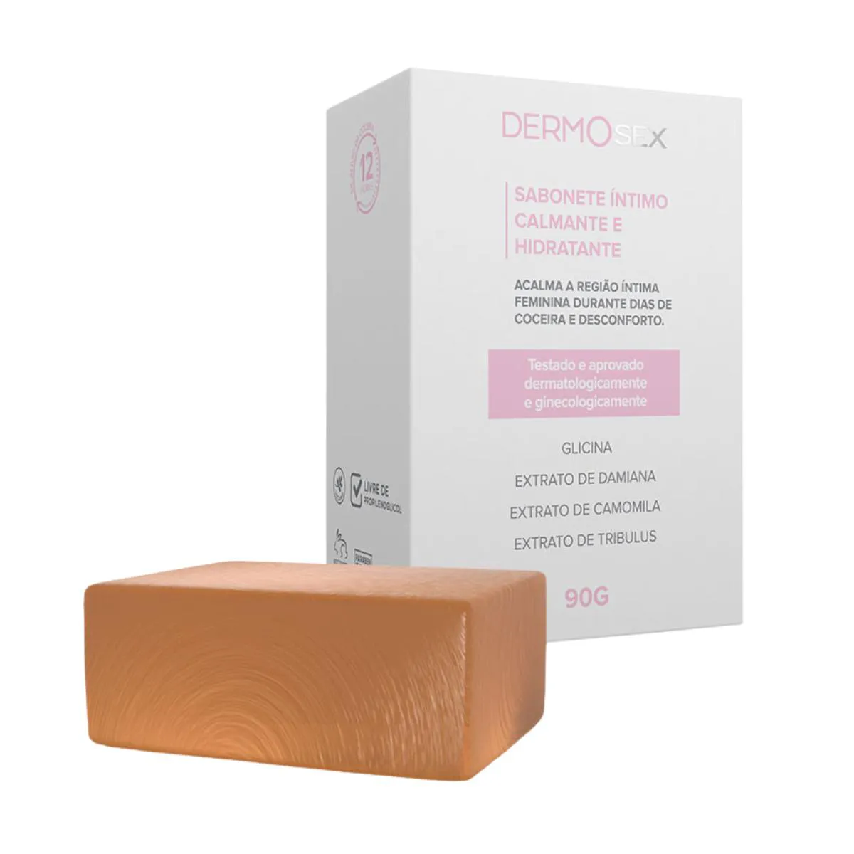 Sabonete intimo calmante e hidratante dermosex - 90g
