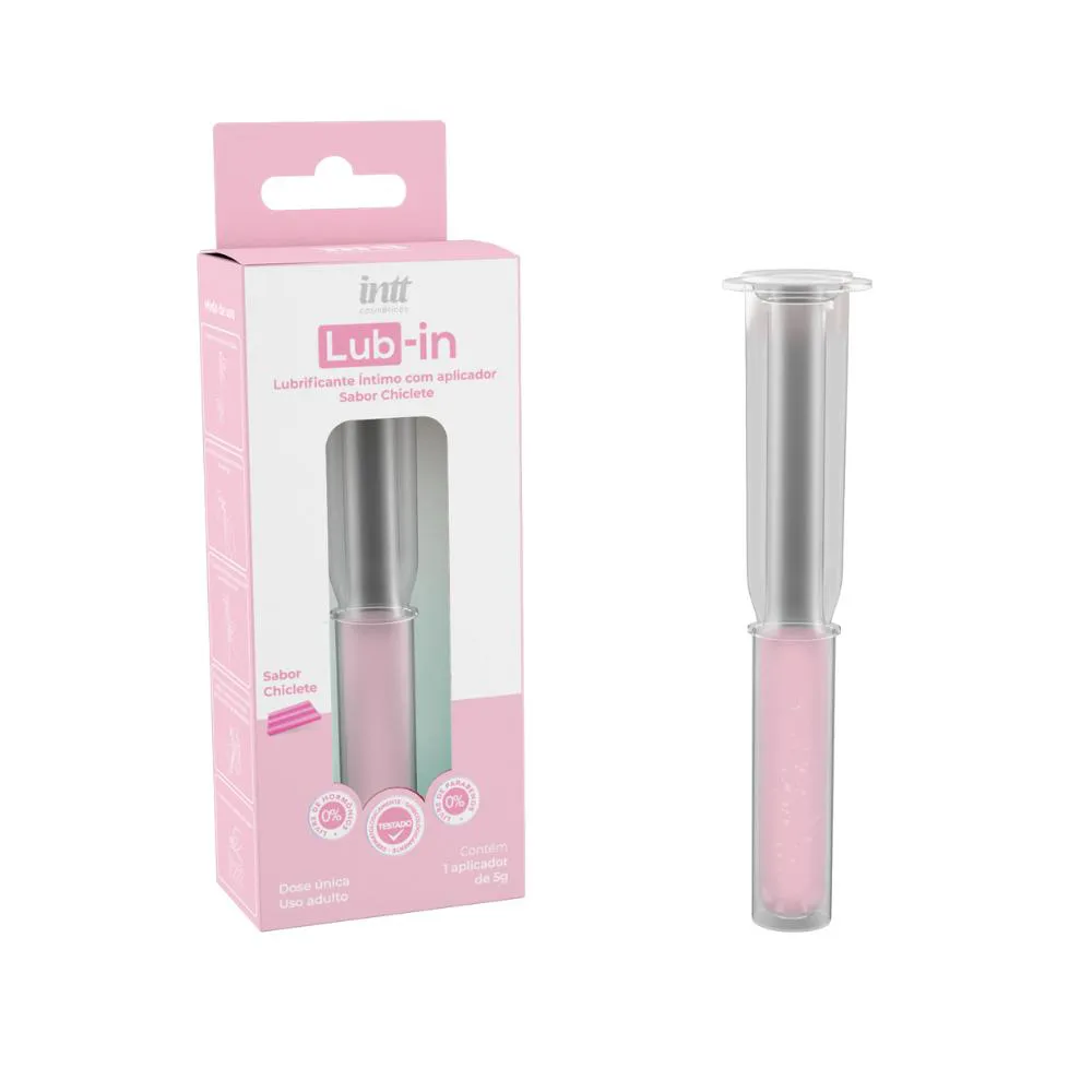 Lub-in Lubrificante Íntimo C/ Aplicador Chiclete 5g Intt Wellness