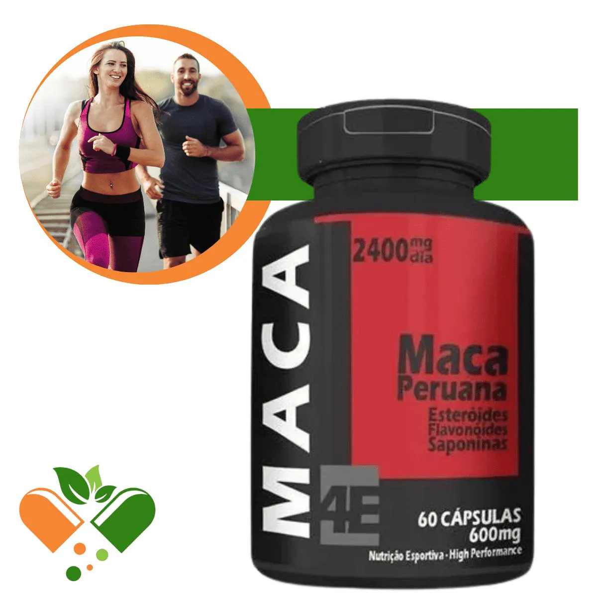 Maca Peruana 600mg 60 cápsulas