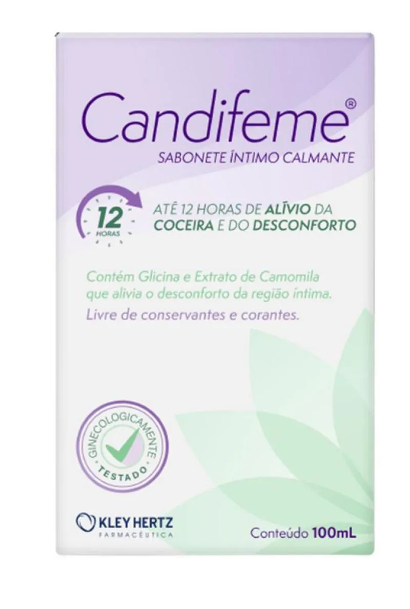 Candifeme Sabonete Intimo Calmante 100ml Kley Hertz