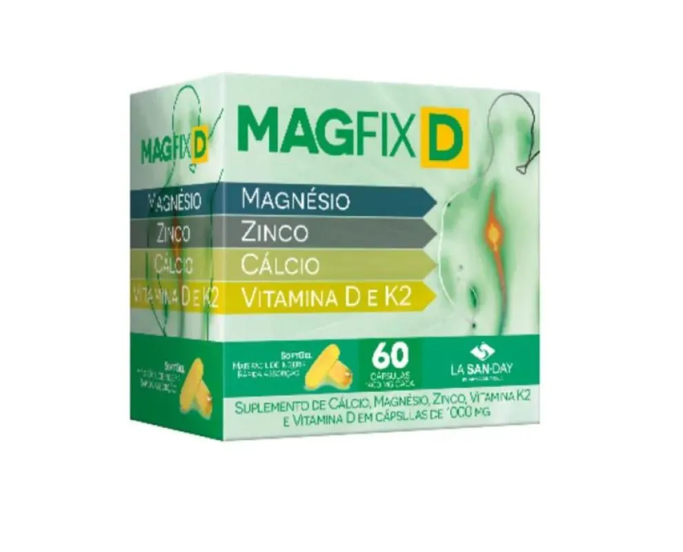 Suplemento Alimentar Magfix D C/60cps em Softgel- La San-day