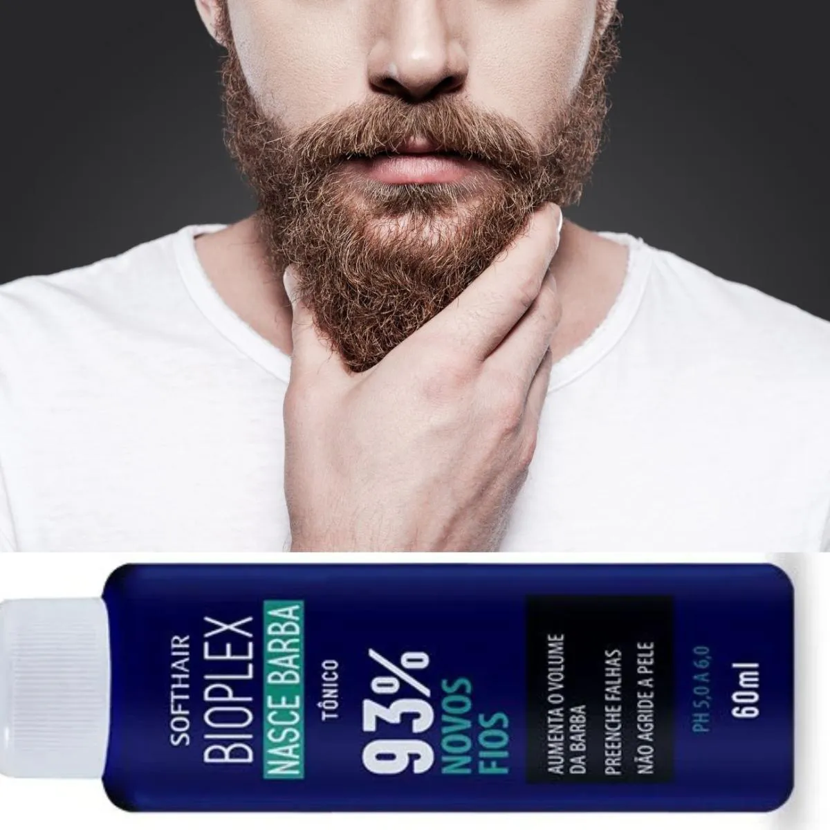 Produto para Barba Falhada Mais Volume e Crescimento Bioplex