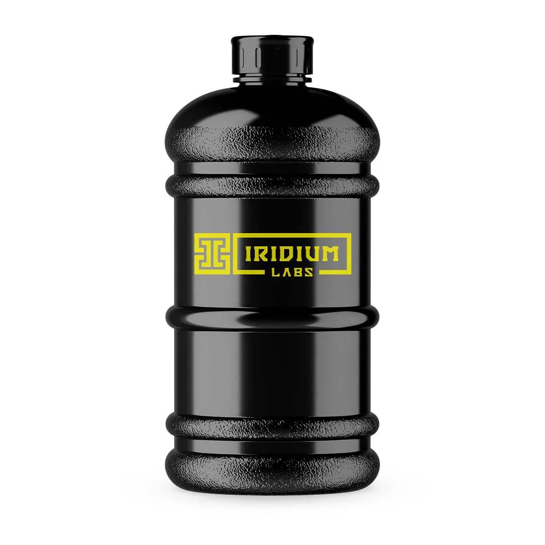 Garrafa Galão 2.2 Litros - Hidratação Prática - Esportes e Academia - Iridium Labs Preto