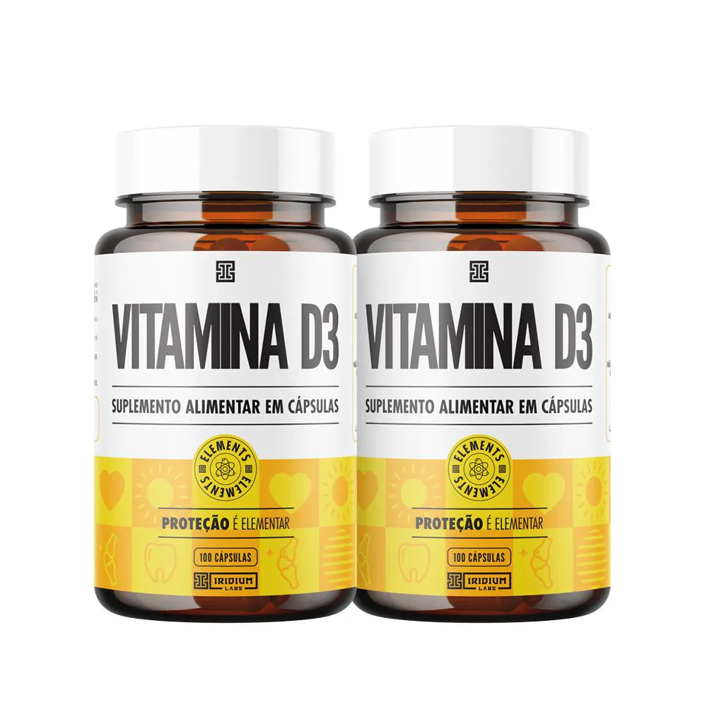 Kit 2x Vitamina D3 2.000ui 100 Cápsulas - Iridium Elements