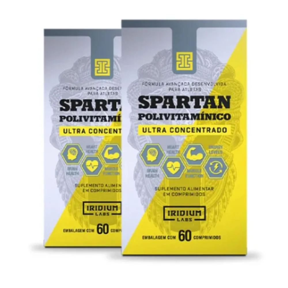 Kit 2x Polivitamínico Spartan Ultra Concentrado - 60 Comps Iridium Labs