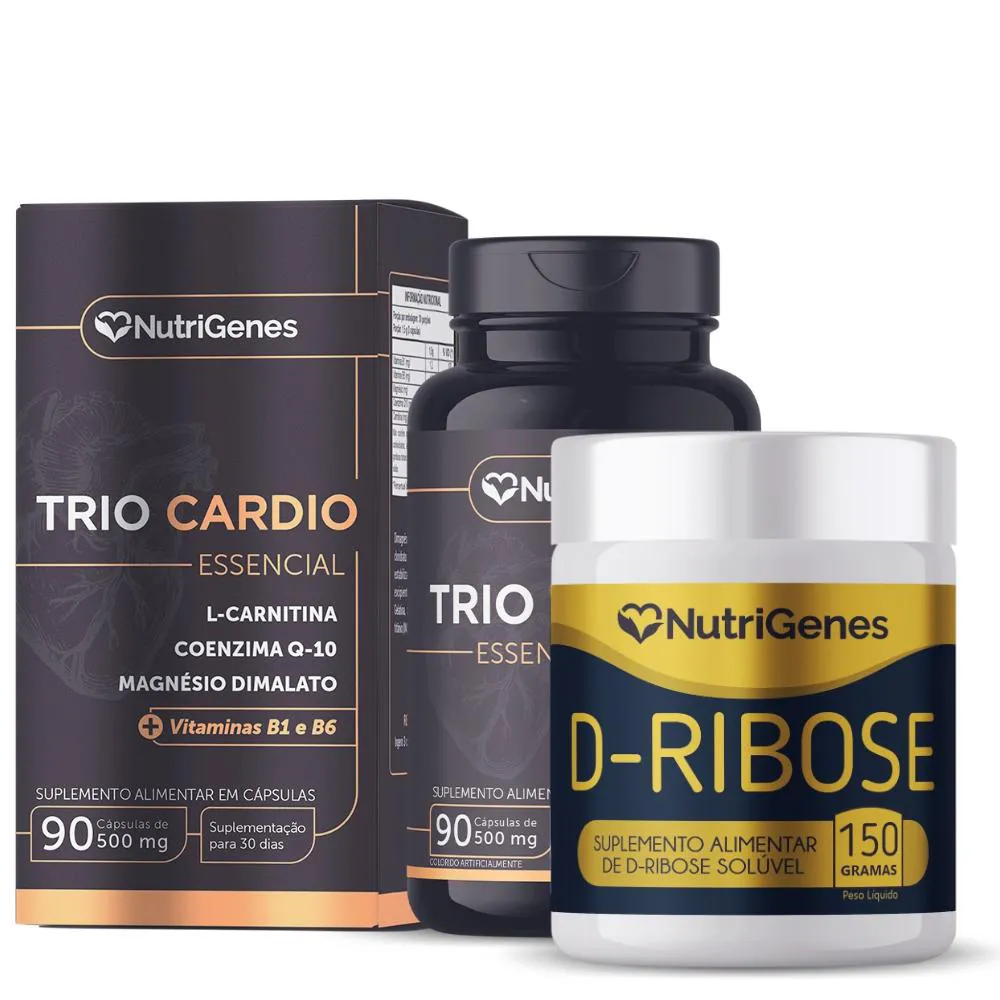 Kit Solução de Sinatra - Trio Cardio + D - Ribose Nutrigenes