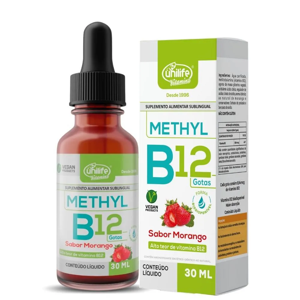 Vitamina B12 (metilcobalamina) 30ml 9,94mcg / Gota Unilife