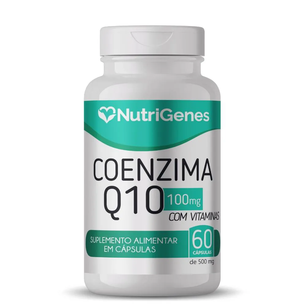 Coenzima Q10 Mais Vitaminas 60 cápsulas 500mg Nutrigenes
