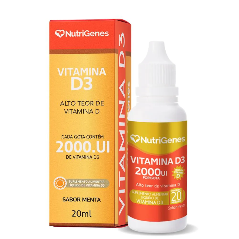 Vitamina D3 (colecalciferol) 20ml 2000 Ui / Gota Nutrigenes
