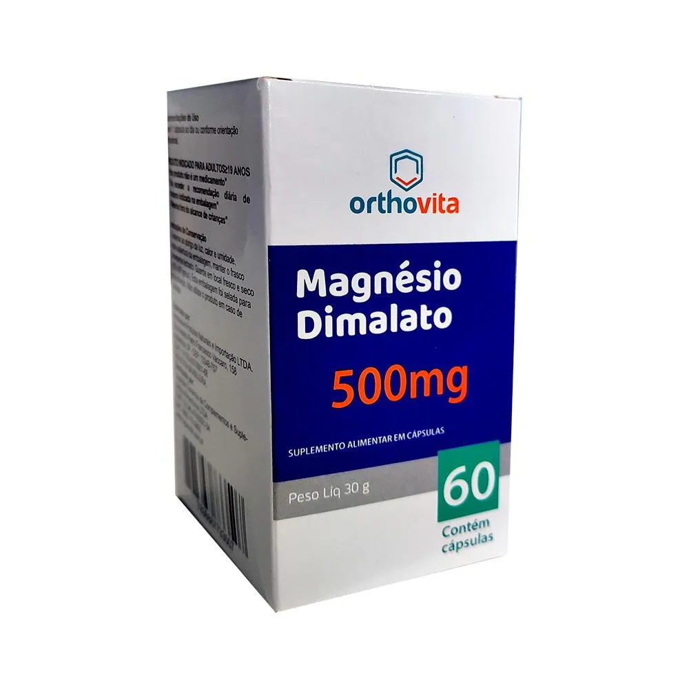 Magnésio Dimalato 500mg C/60 cápsulas