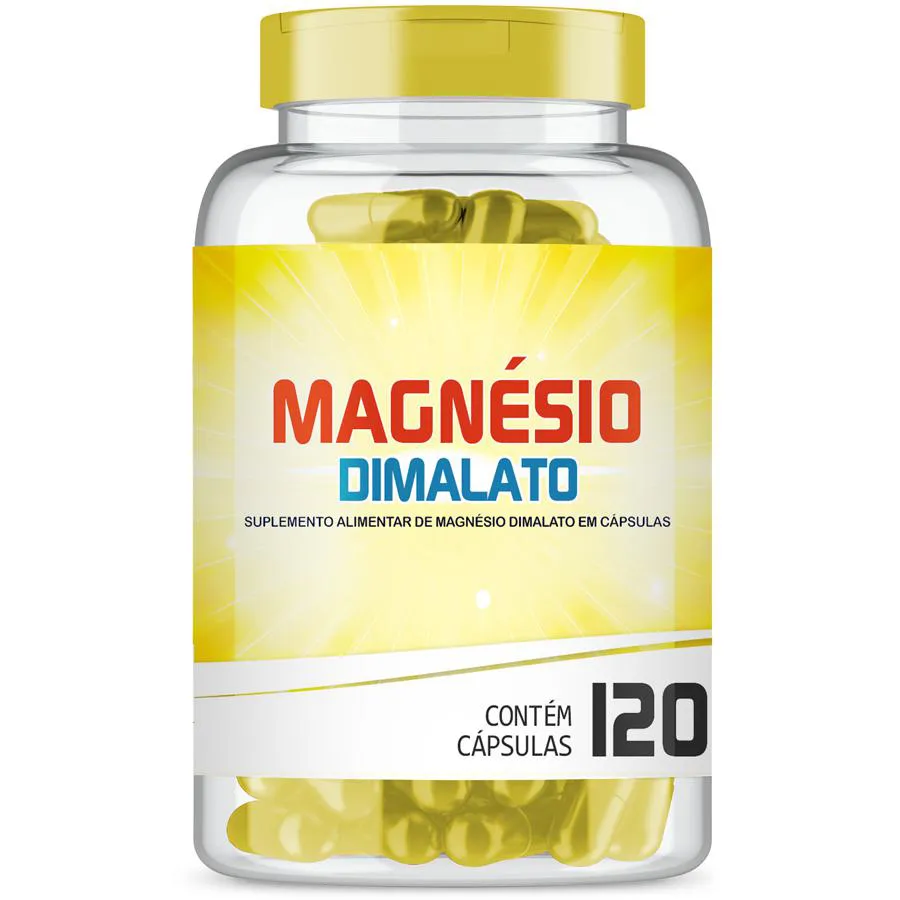 Magnésio Dimalato 350mg com 120 cápsulas