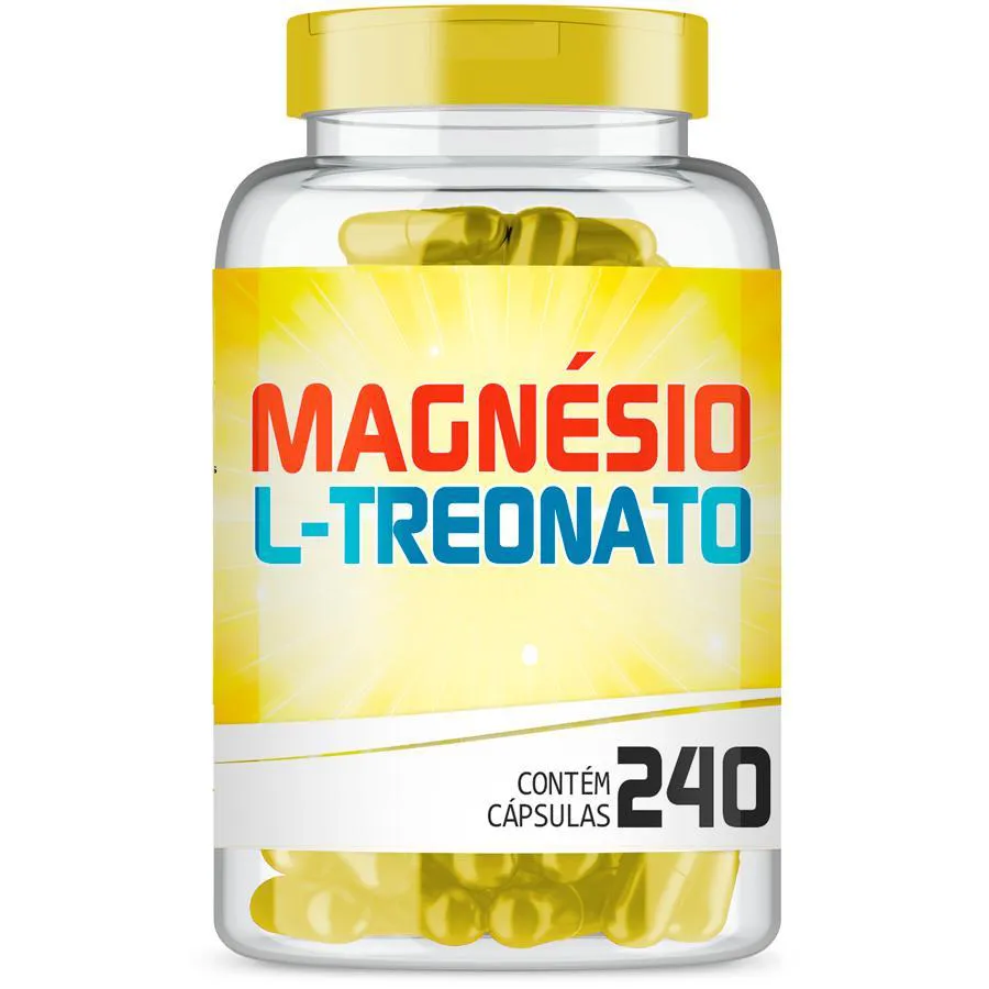 Magnésio L-treonato 240mg com 240 cápsulas