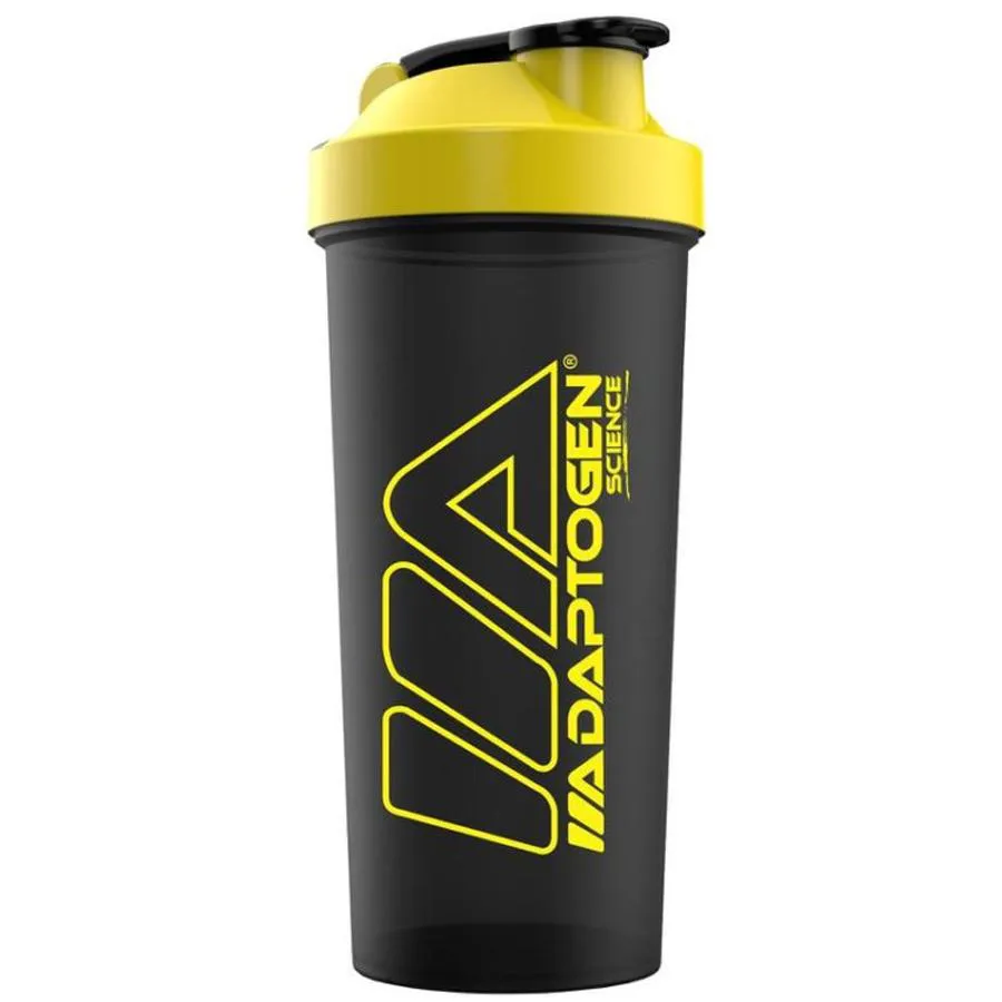 Shaker Preto com Amarelo 600 Ml Adaptogen Science