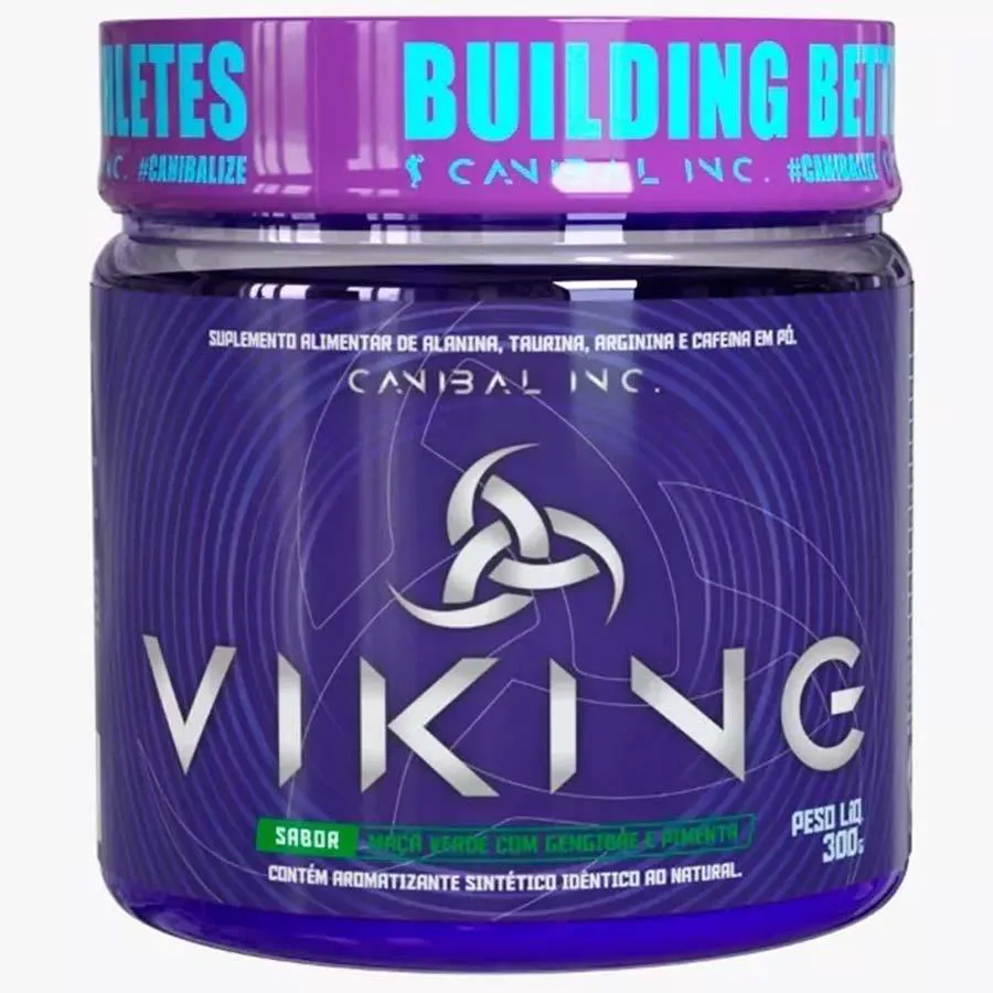 Pré-treino Canibal Inc Viking Maçã Verde 300g