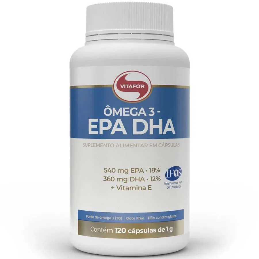 Óleo de Peixe Ômega 3 Epa - Dha 1000mg 120 cápsulas (vitafor) **nova Embalagem