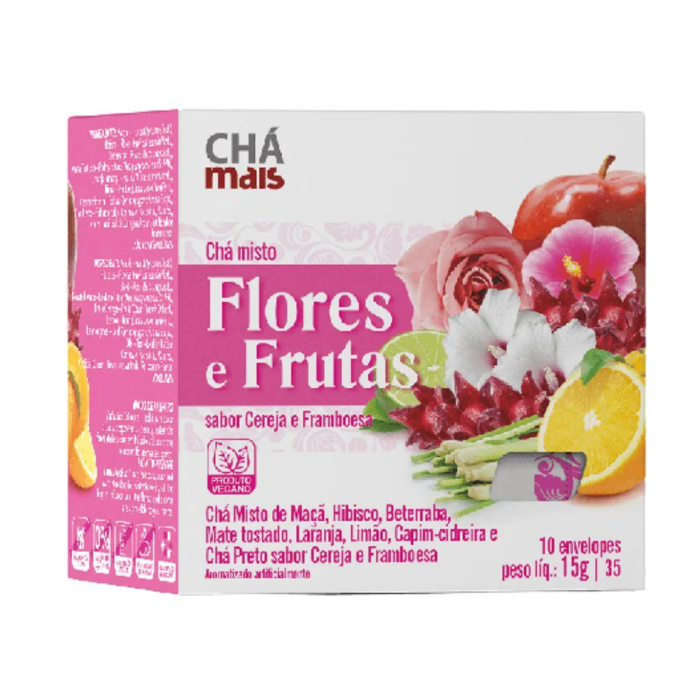 Chá Misto de Flores e Frutas 10 Sachês - Chá Mais