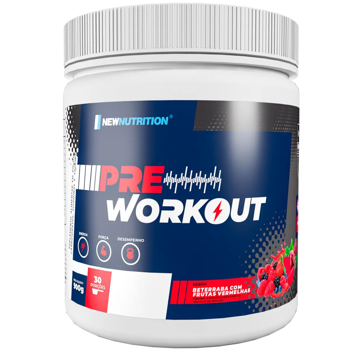 Pré-Treino New Nutrition Endurance Beterraba com Frutas Vermelhas 900g