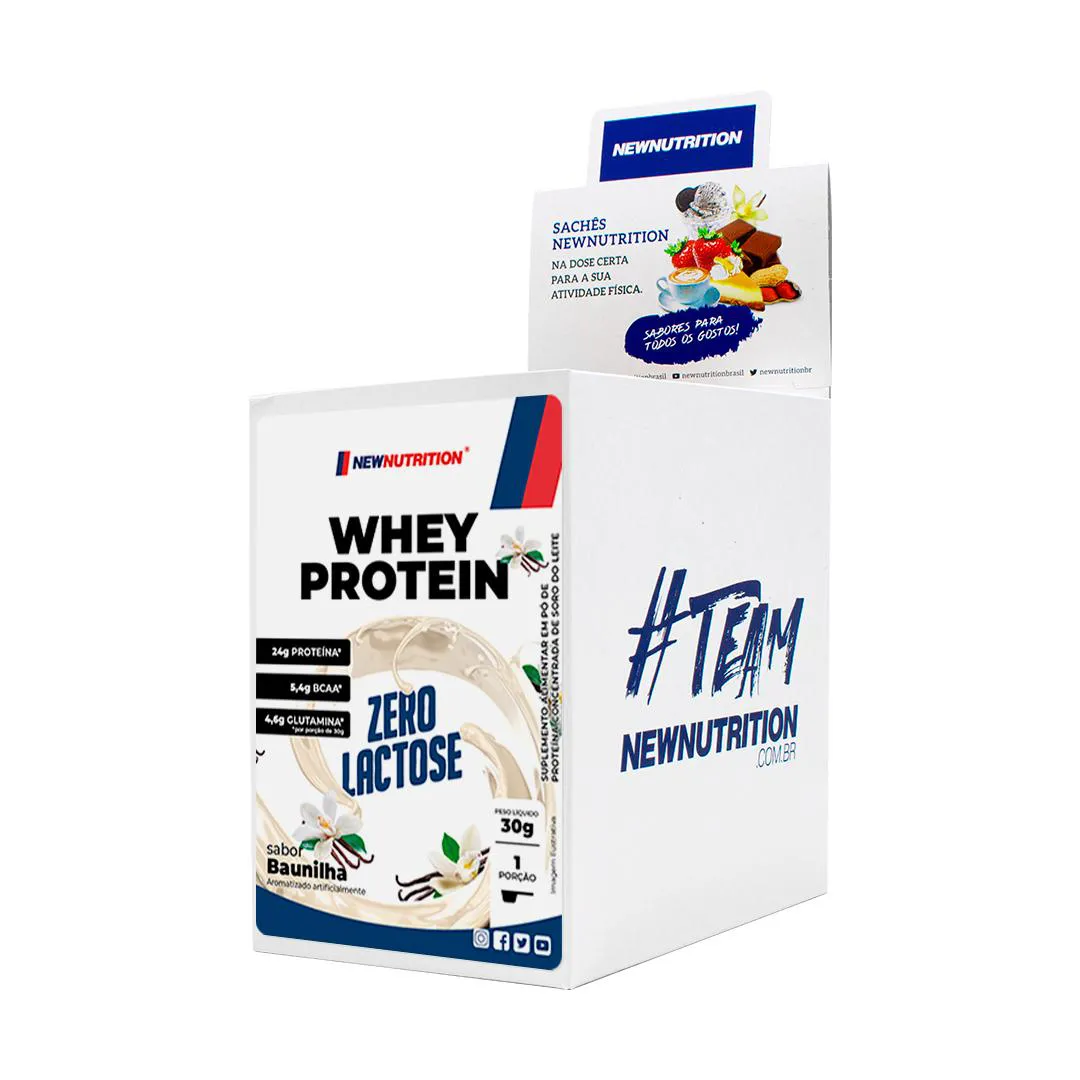 Whey Protein Newnutrition Zero Lactose Baunilha 30g 10 unidades