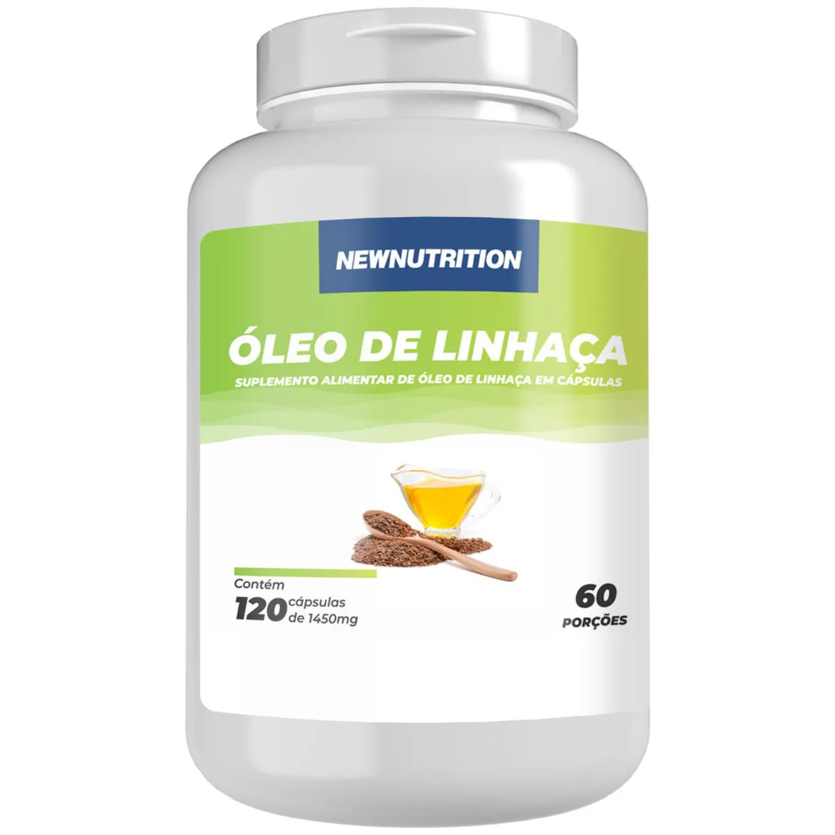 Oleo de Linhaca 1000mg 120caps 120 Cápsulasnatural Natural