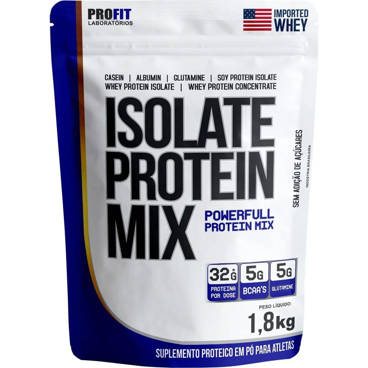 ISOLATE PROTEIN MIX REFIL STAND-UP - 1.800G MOUSSE DE MARACUJá -  PROFIT