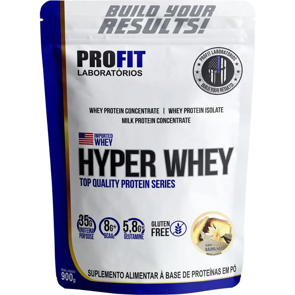 Hyper Whey - 900G Refil Baunilha - Profit