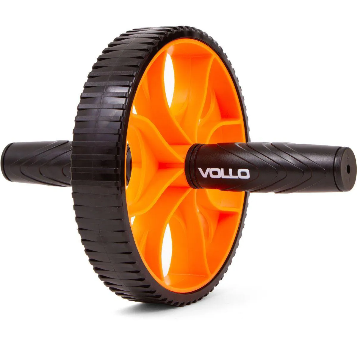 Roda de Exercício Simples - Laranja e Preto - Vollo Sports