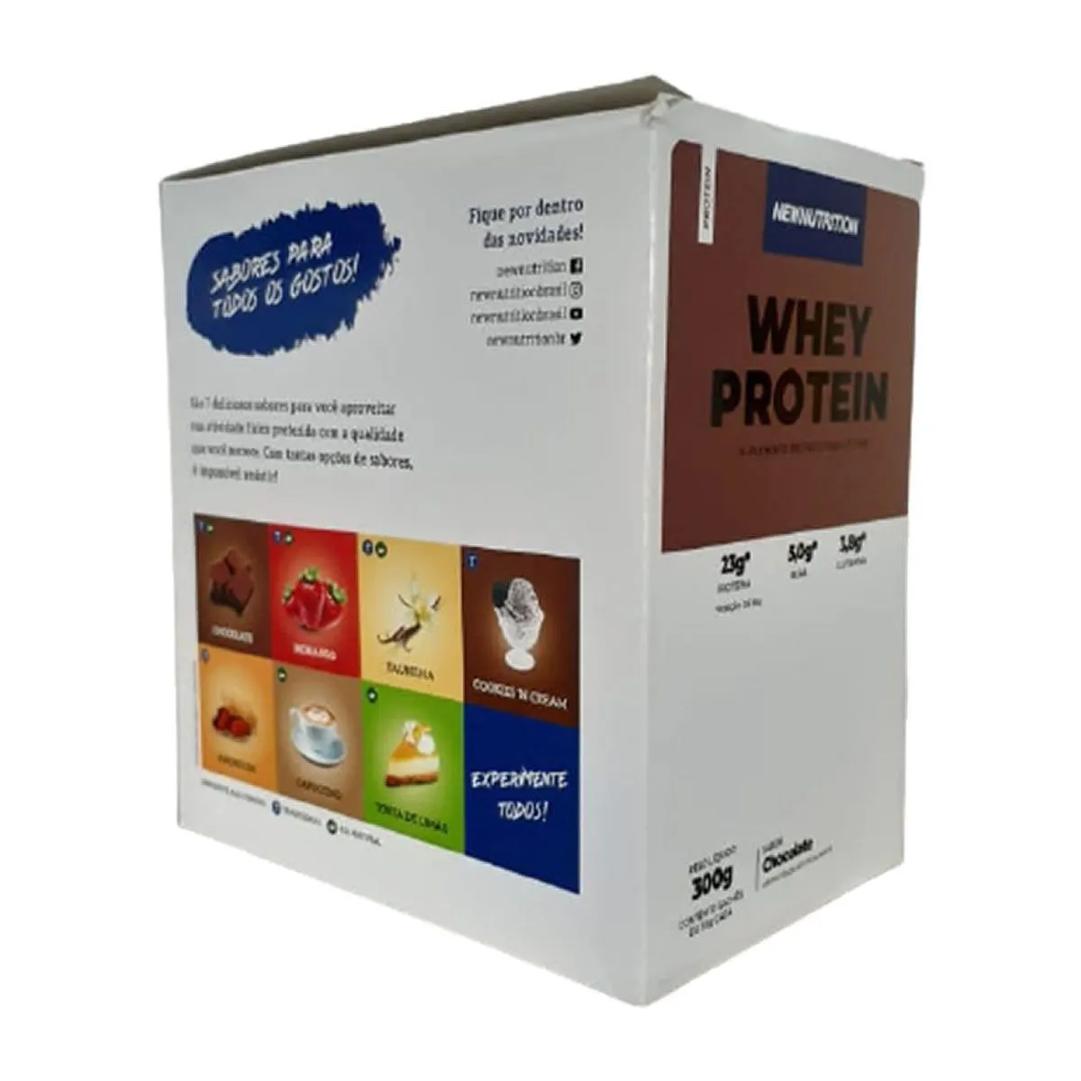 Whey Protein Concentrado - 10 Sachês 30G Chocolate - Newnutrition