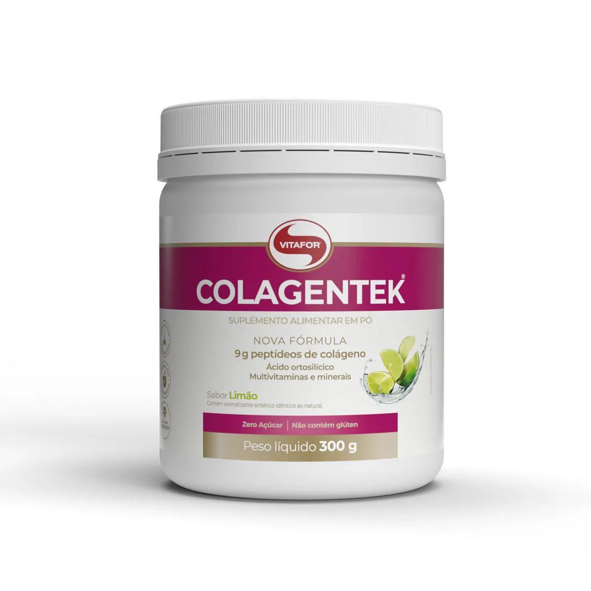 Colagentek - 300G Limão - Vitafor