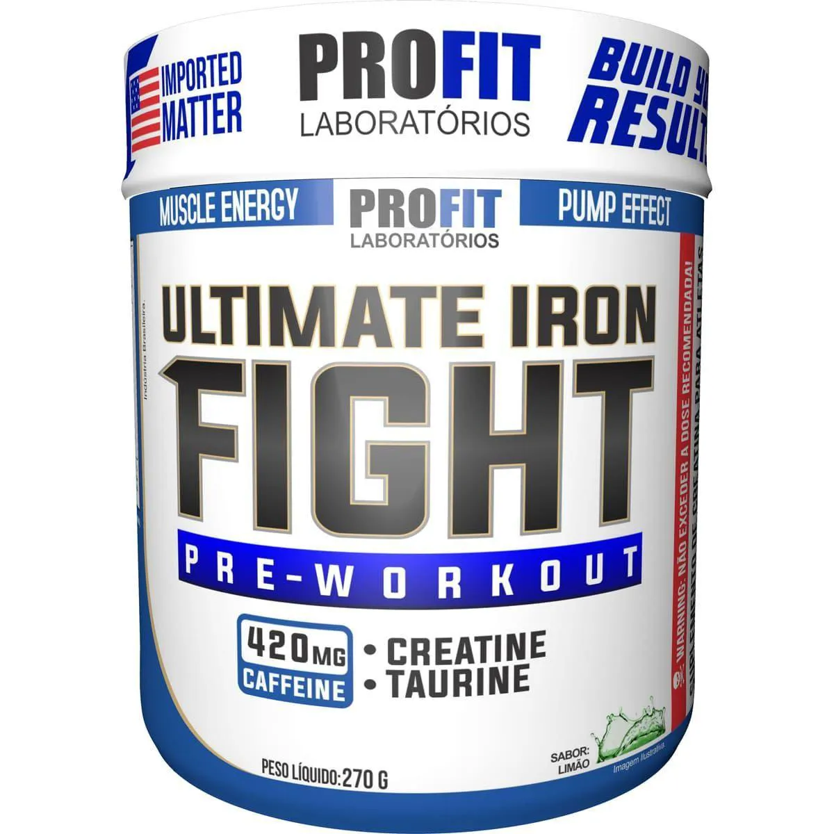 Pré-treino Profit Ultimate Iron Fight Limão 270g