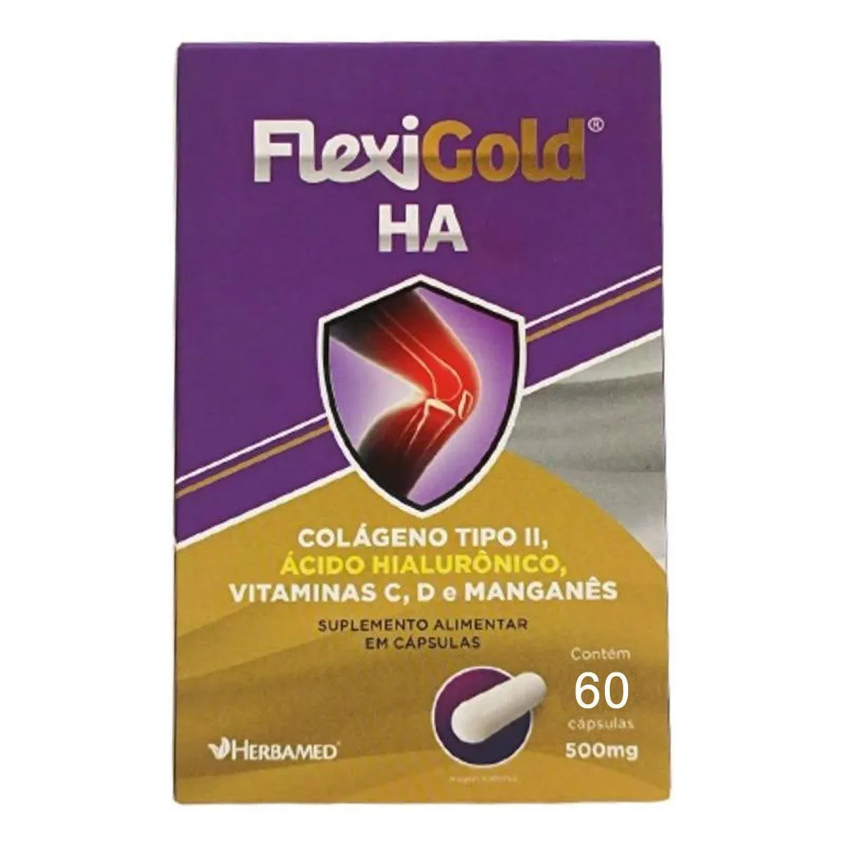 Flexigold Ha - 60 Cápsulas - Herbamed
