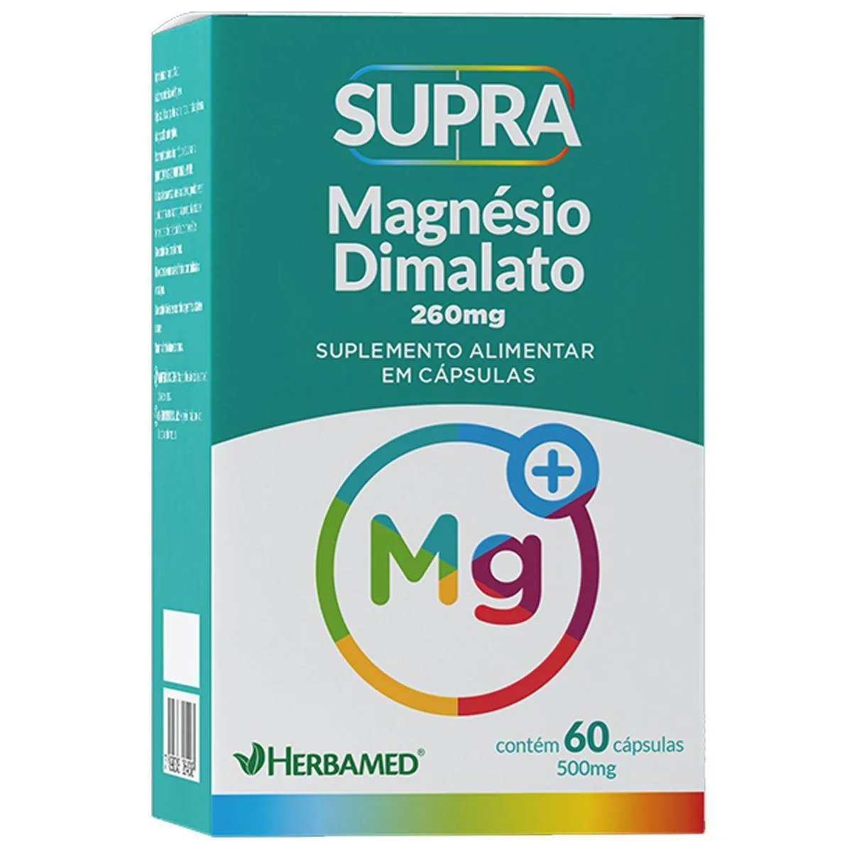 Supra Magnésio Dimalato - 500Mg 60 Cápsulas - Herbamed