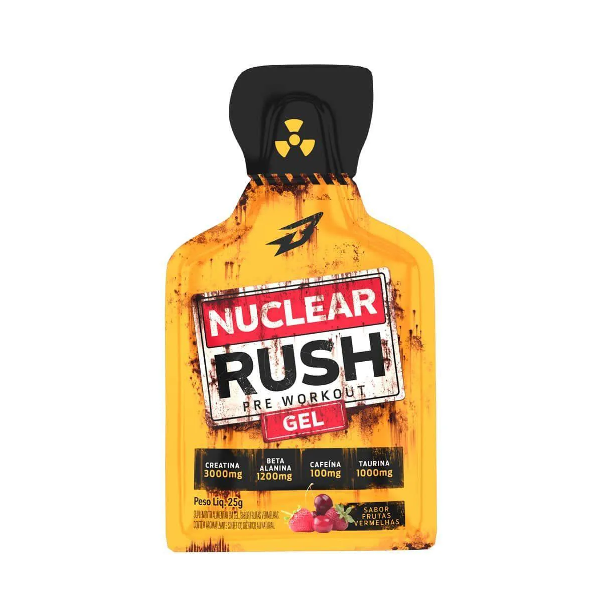 Pré-Treino em Gel Body Action Nuclear Rush Frutas Vermelhas Sachê 25g