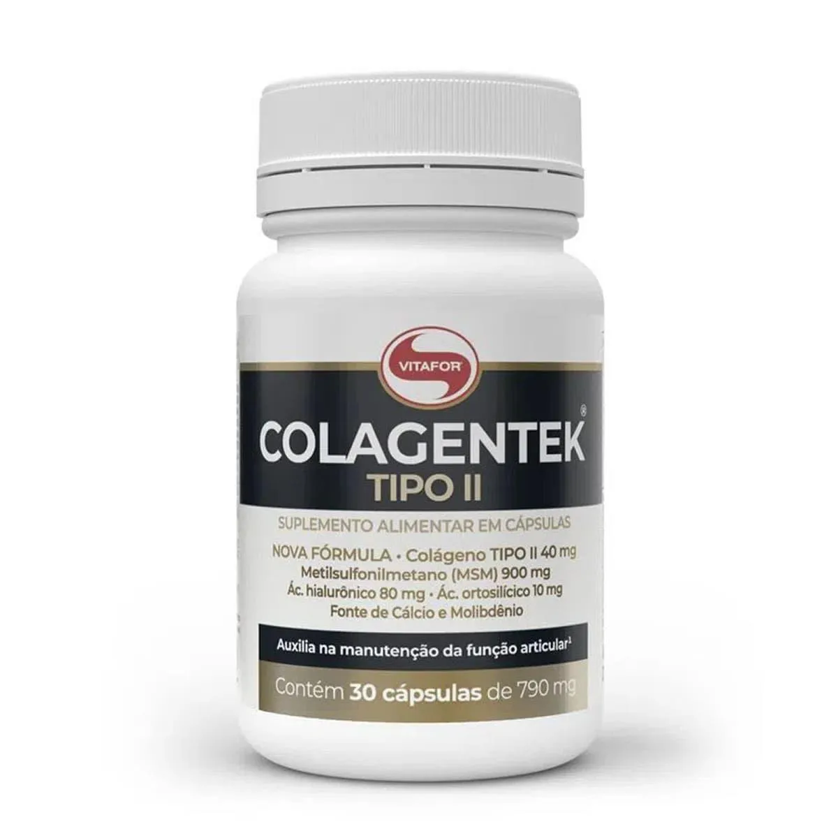 Colagentek Tipo Ii - 30 Cápsulas - Vitafor
