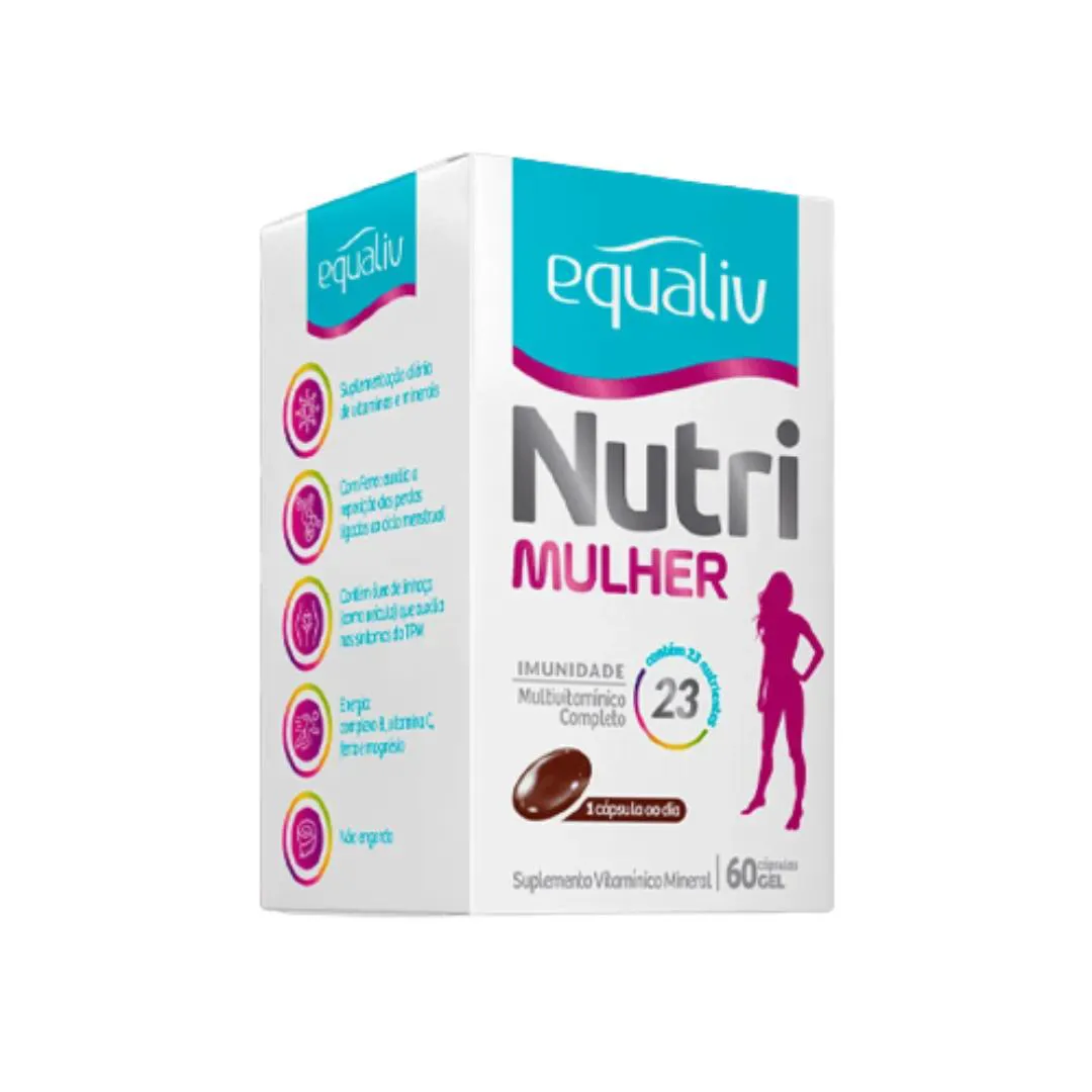 Suplemento Polivitamínico Equaliv Nutri Mulher 60 Cápsulas Gelatinosas