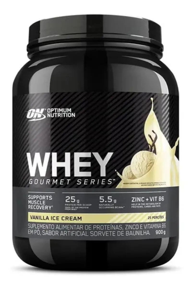 Whey Protein 100% Optimum Nutrition On Gourmet Vanilla Ice Cream 900g