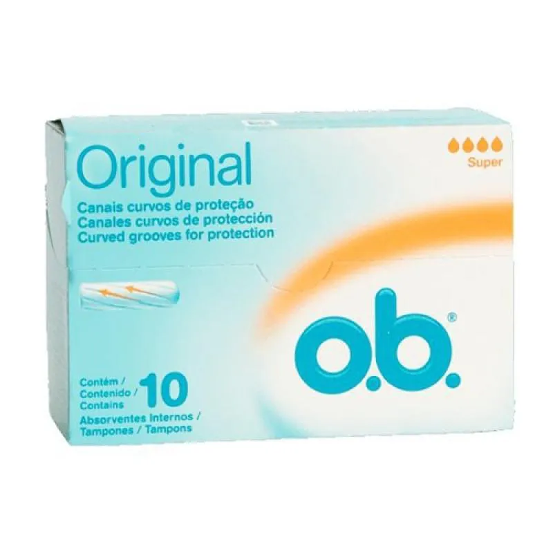 O.B. ABSORVENTE ORIGINAL SUPER 10 UNIDADES