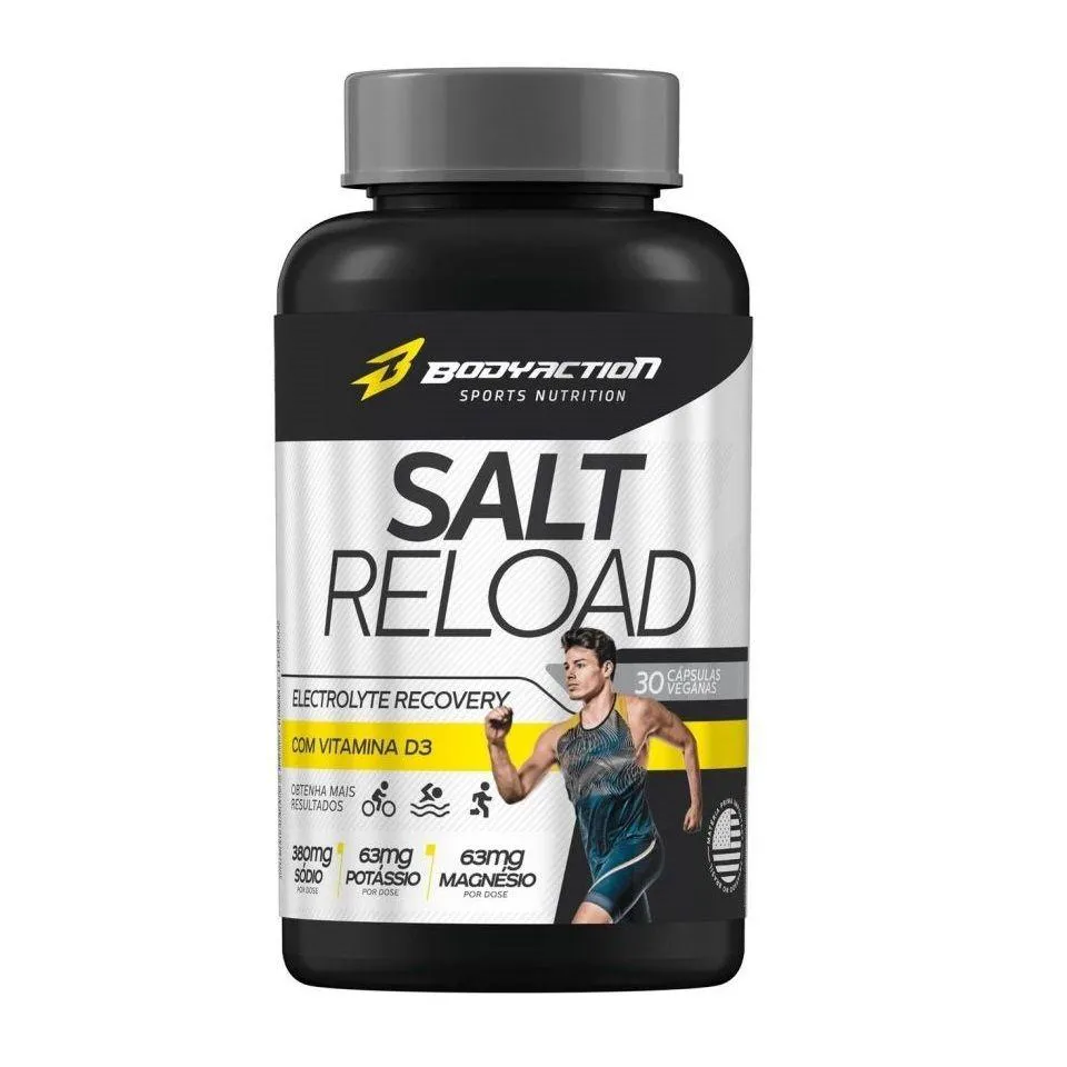 Repositor Eletrolítico Body Action Salt Reload 30 cápsulas
