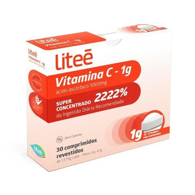 Vitamina C 1g - 30 comprimidos Revestidos