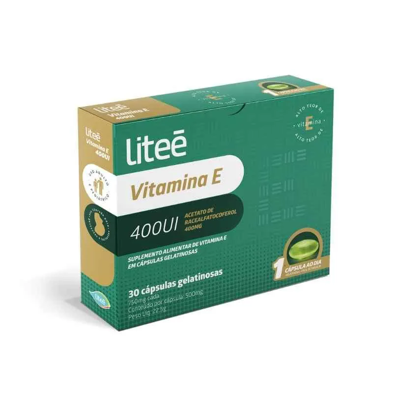 Vitamina e 400ui - Acetato de Racealfatocoferol 400mg