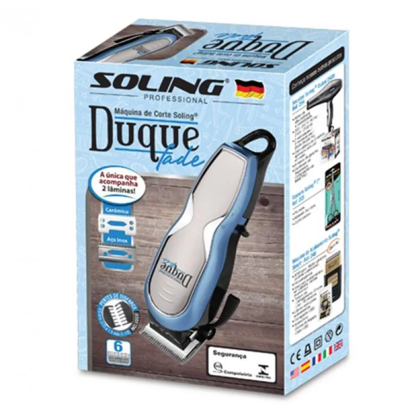 Máquina de Corte Soling Duque Fade Cordless White Bivolt