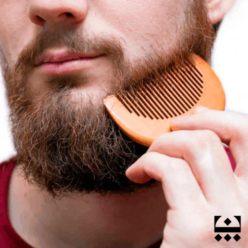 Pente de Madeira para Barba E Bigode Embaixador Marrom