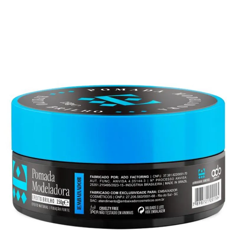 Pomada para Cabelo Efeito Brilho Embaixador 150g